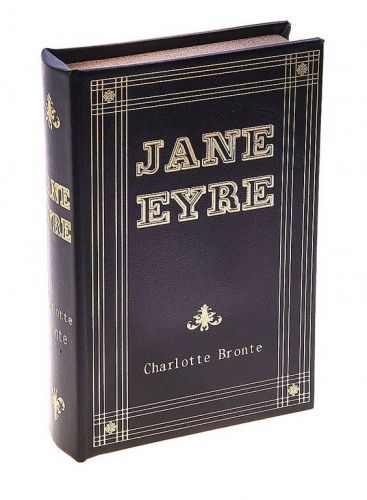 Тайник в виде сейф книги "Джейн Эйр", кожаный переплет, большая 24x16x5 см картинки
