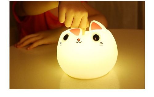 Силиконовый ночник светильник "Кот улыбашка" картинки фото 7
