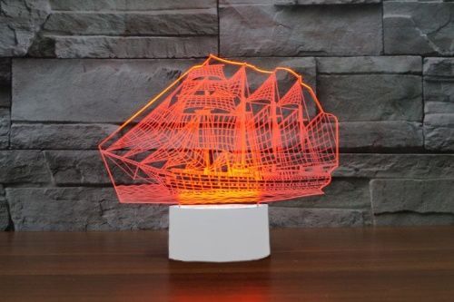 3D светильник "Фрегат" картинки