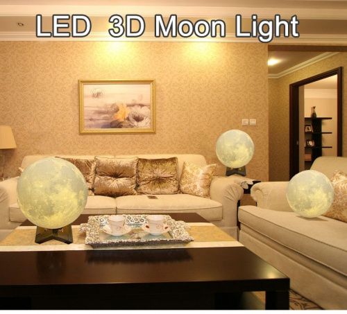 Лампа ночник в форме Луны Moon Lamp 20 см фото 10