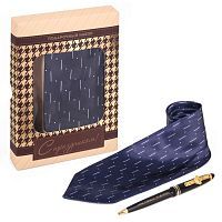 Подарочный набор "С праздником": галстук и ручка фото