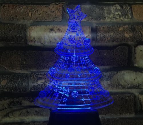 3D светильник "Новогодняя Елочка" картинки фото 2