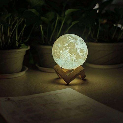 Лампа ночник в форме Луны, Lampa d- 20 см. фото 2
